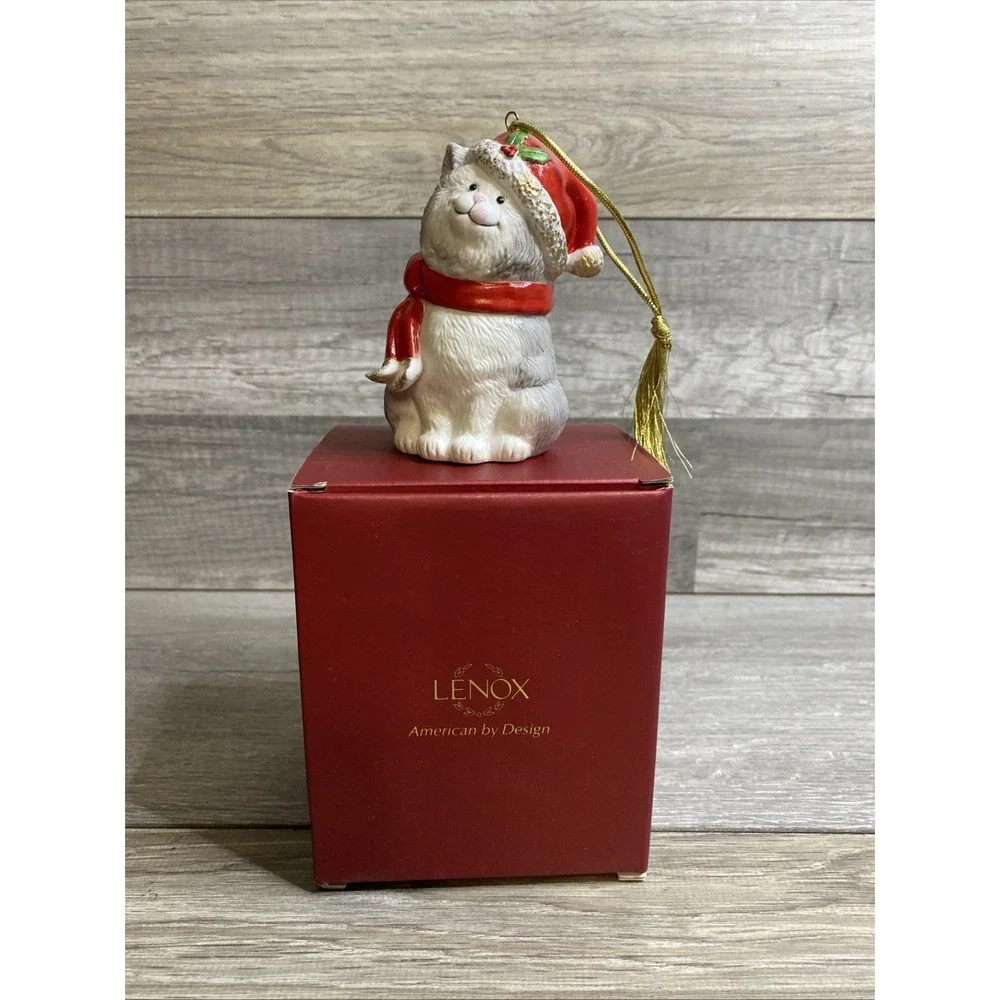 Lenox‎ American by Design Fat Cat Christmas Ornament #828423